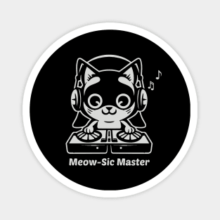 Meow Sic Cat Dj Cat Magnet